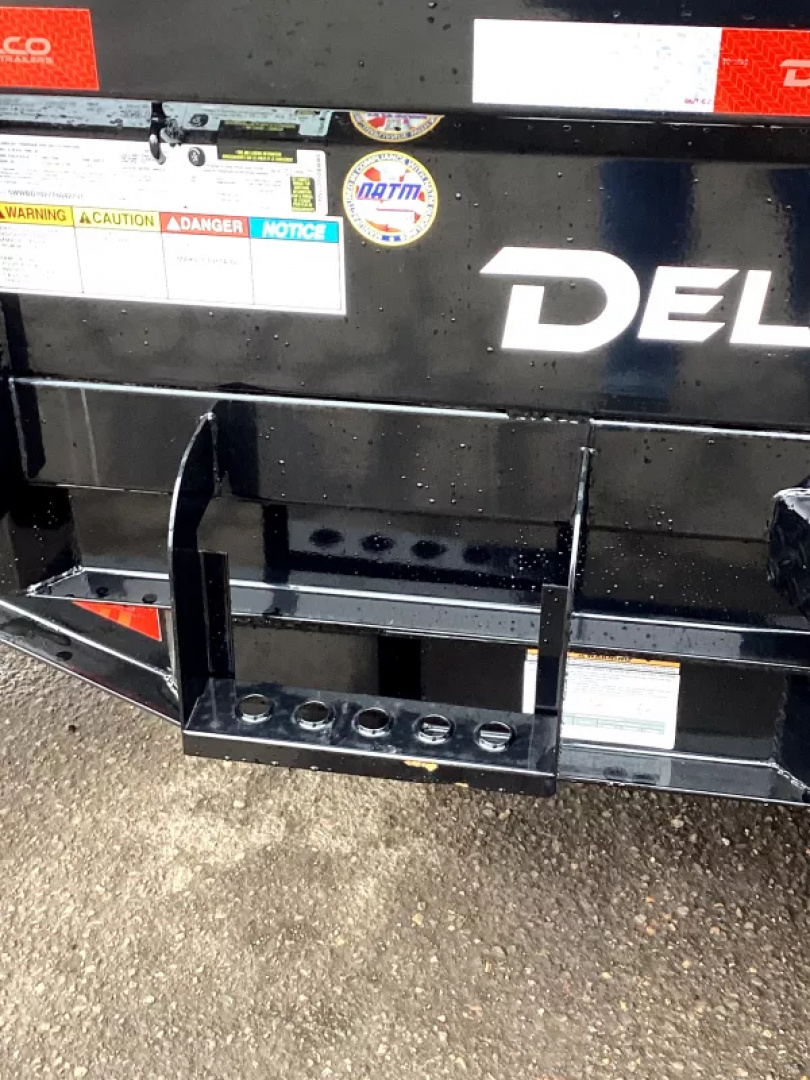 New 2026 Delco Dump Trailer 5x10 7K - Spreader gate - 18" sides - slide in ramps Dump Trailer