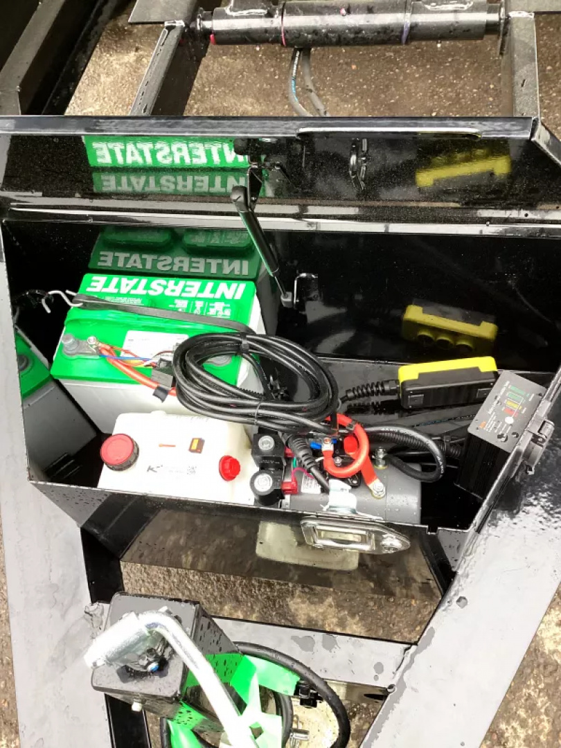 New 2026 Delco Dump Trailer 5x10 7K - Spreader gate - 18" sides - slide in ramps Dump Trailer