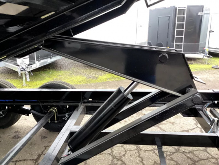 New 2026 Delco Dump Trailer 7x14 -14K - Spreader gate - 3' sides, 6' slide in ramps