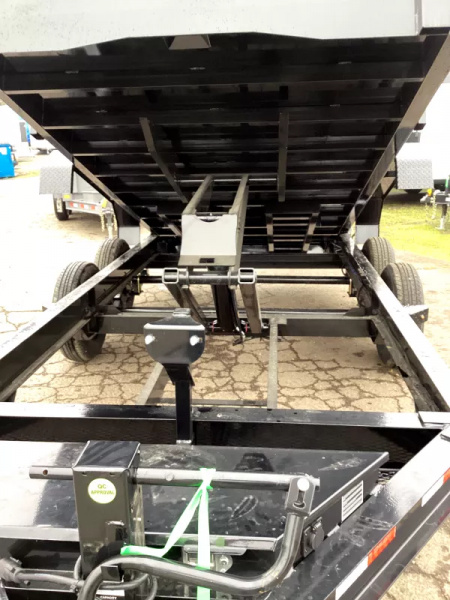 New 2026 Delco Dump Trailer 7x14 -14K - Spreader gate - 3' sides, 6' slide in ramps