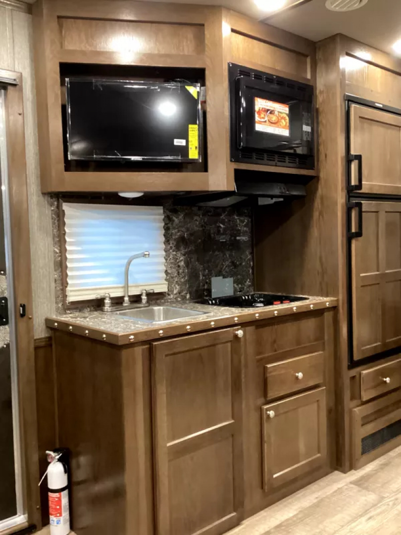 New 2026 SMC Patriot 8414SSR  8'T 8'W 13ft SW - SOFA & DINETTE - Solar - Slide Out - ALL REAL WOOD INT. -LOADED! 4 Horse Aluminum Trailer