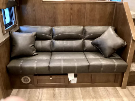 New 2026 SMC Patriot 8414SSR  8'T 8'W 13ft SW - SOFA & DINETTE - Solar - Slide Out - ALL REAL WOOD INT. -LOADED! 4 Horse Aluminum Trailer