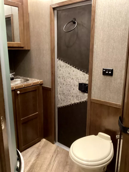 New 2026 SMC Patriot 8414SSR  8'T 8'W 13ft SW - SOFA & DINETTE - Solar - Slide Out - ALL REAL WOOD INT. -LOADED! 4 Horse Aluminum Trailer