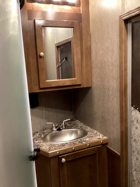 New 2026 SMC Patriot 8414SSR  8'T 8'W 13ft SW - SOFA & DINETTE - Solar - Slide Out - ALL REAL WOOD INT. -LOADED! 4 Horse Aluminum Trailer