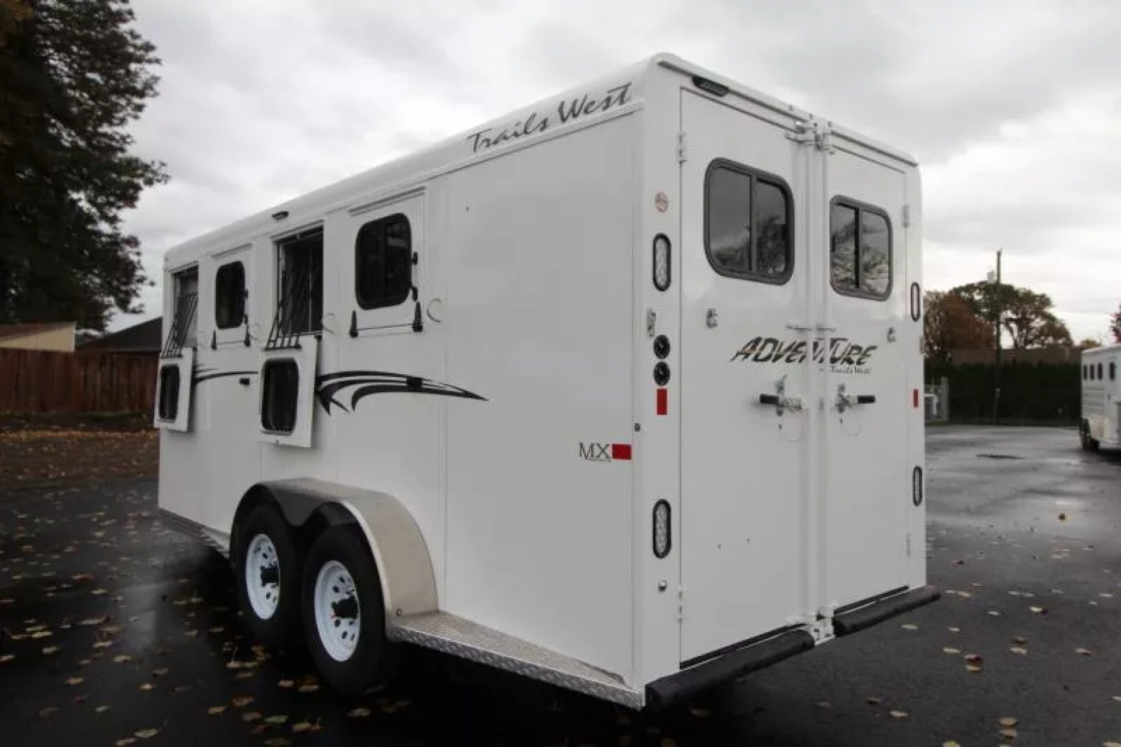 New 2026 Trails West Adventure MX II 4 Horse Trailer - Swing Out Saddle Rack