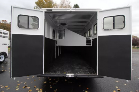 New 2026 Trails West Adventure MX II 4 Horse Trailer - Swing Out Saddle Rack