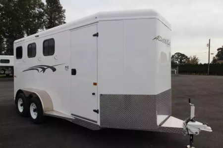 New 2026 Trails West Adventure MX II 3 Horse Trailer - Swing Out Saddle Rack