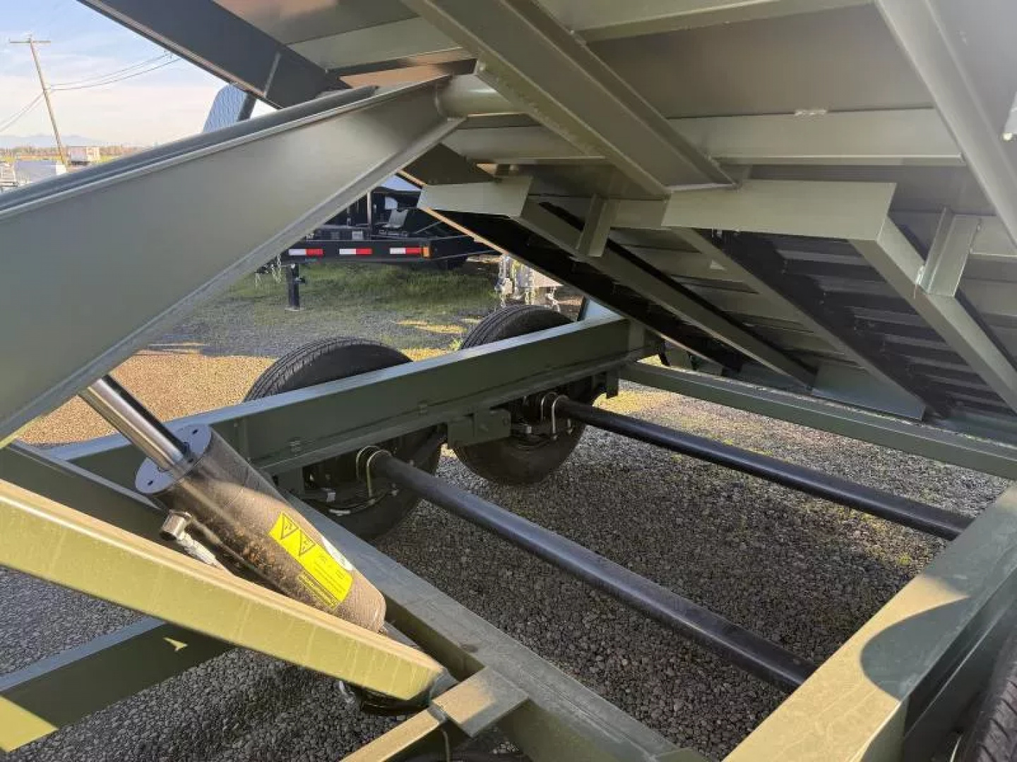 New 6x12 Dump Trailer-12K GVWR- 6" I-Beam, Spreader Gate-21'' sides, 6' Slide-in Ramps, Pull Back Tarp System, 10 Ply Tires, 4 D-rings