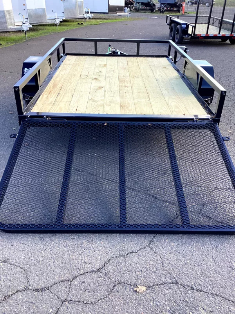 New 2026 Delco Trailer U210 Utility Trailer- Straight deck w/ 4' ramp gate- Idler axle