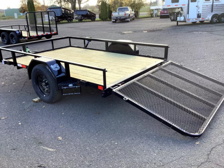 New 2026 Delco Trailer U210 Utility Trailer- Straight deck w/ 4' ramp gate- Idler axle