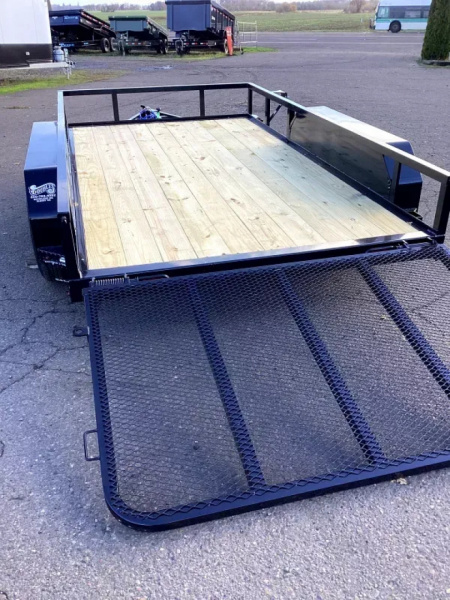 New 2026 Delco U512 Utility Trailer-Straight Deck w/ 4' Ramp Gate