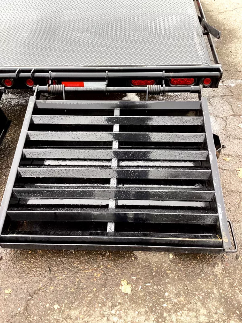 New NEW 2023 Delco 24'x102" Open Car Hauler - Drive over fenders - Monster Ramps