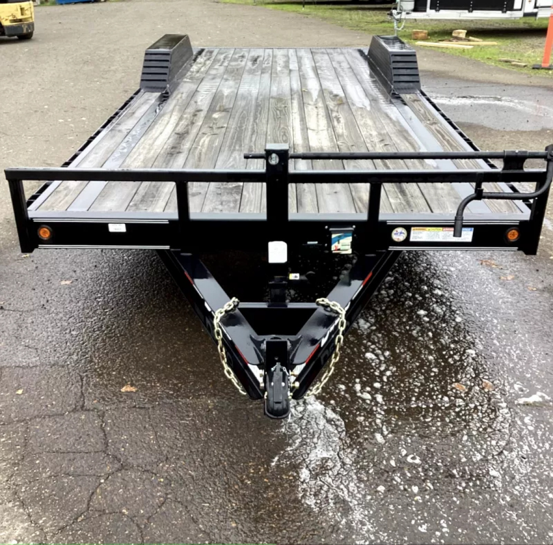 New NEW 2023 Delco 24'x102" Open Car Hauler - Drive over fenders - Monster Ramps