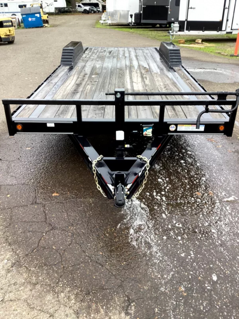 New NEW 2023 Delco 24'x102" Open Car Hauler - Drive over fenders - Monster Ramps