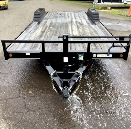 New NEW 2023 Delco 24'x102" Open Car Hauler - Drive over fenders - Monster Ramps