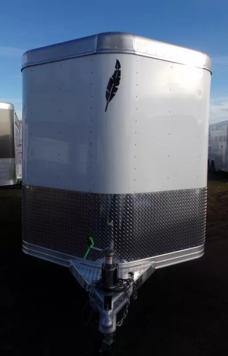 New 2026 Featherlite 8107 PERFECTFIT STOCK TRAILER- Center Gate w/ slider- Full swing rear gate-24'' gravel guard