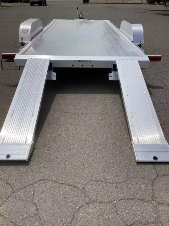 New 2026 Featherlite 3182-20' Aluminum Flatbed Car Trailer