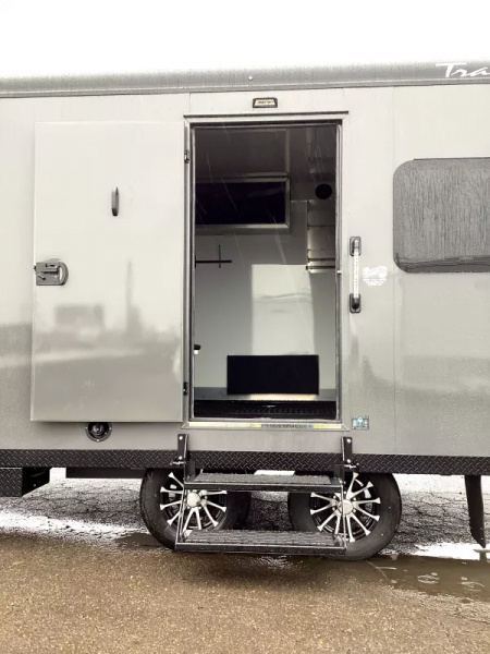 New 2026 Trails West RPM 20' Snowmobile Trailer - 30 gal. Fuel Cell - Altitude Pckg. - Electric Jack - Power Rear Ramp-7.5 gal. LP Tanks