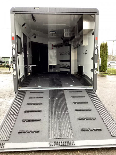 New 2026 Trails West RPM 20' Snowmobile Trailer - 30 gal. Fuel Cell - Altitude Pckg. - Electric Jack - Power Rear Ramp-7.5 gal. LP Tanks