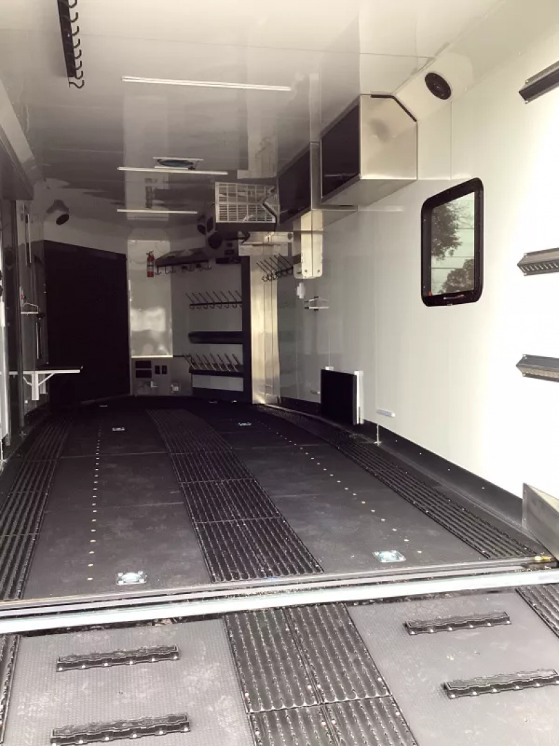 New 2026 Trails West 28ft. Snowmobile Trailer - Altitude package - Track melt Heater - Charcoal w/ black cove - Power rear ramp