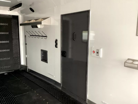 New 2026 Trails West 28ft. Snowmobile Trailer - Altitude package - Track melt Heater - Charcoal w/ black cove - Power rear ramp