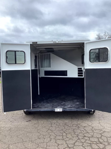 New 2026 Trails West Adventure MX 2 Horse Trailer - Swing Out Saddle Rack - Water Tank