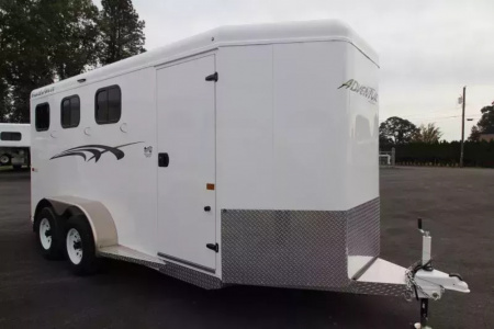 New 2026 Trails West Adventure II MX 3 Horse Trailer - Swing Out Saddle Rack - Water Tank