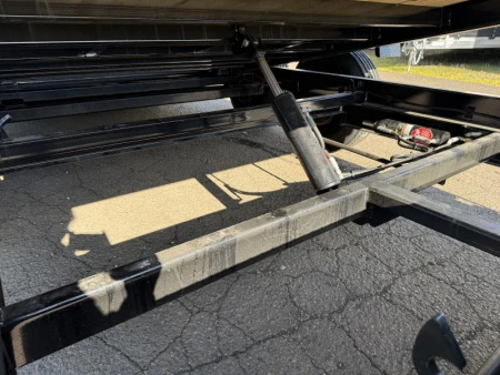 New 2026 Delco Trailers T324-Bumper Tilt Car/Equipment Trailer-8' Stationary Deck, Knife Edge, 17.5" tires