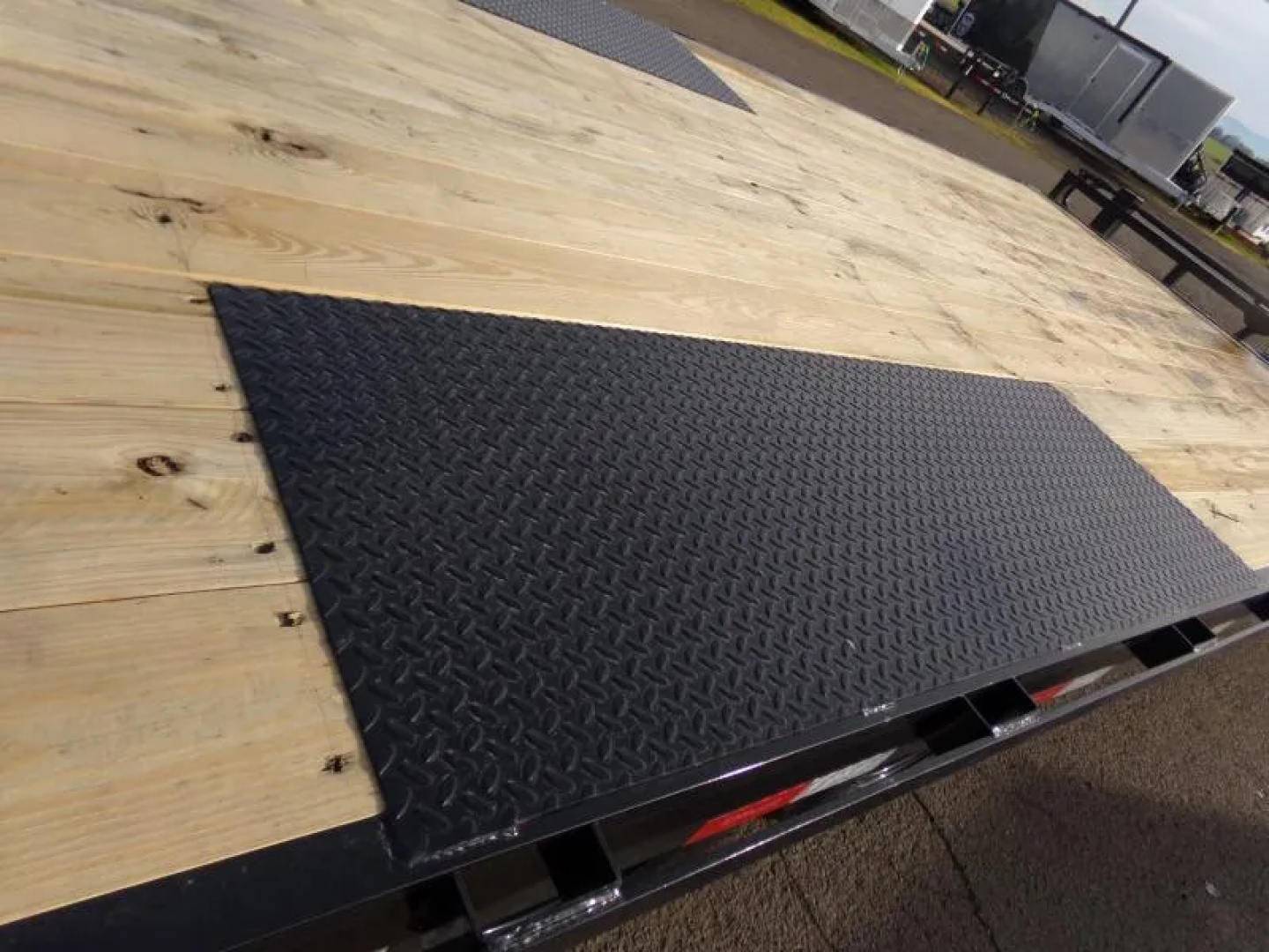 New 2026 Delco Trailers F820 14k Deckover Bumper Pull Trailer, 12k lb Spring Loaded Dual Jack, Black