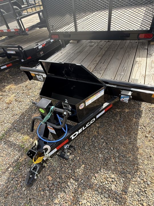 New 2026 Delco Trailers C520 Bumper Pull Open Car Hauler, 83"x 20' -14k, 2' Dove Diamond Plate Trail w/ HD Fold Up Ramps