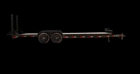 New 2026 Delco Trailers C520 Bumper Pull Open Car Hauler, 83 x 20' -14k, 2' Dove Diamond Plate Trail w/ HD Fold Up Ramps