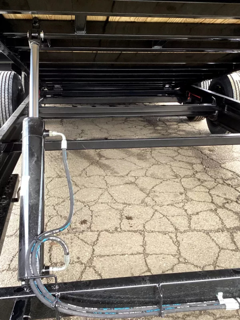 New 2026 Delco Trailers T724 102" x 24' Full Tilt Equipment-Black, Tilt Deck w/ Knife Edge, 17.5" 16ply Tires