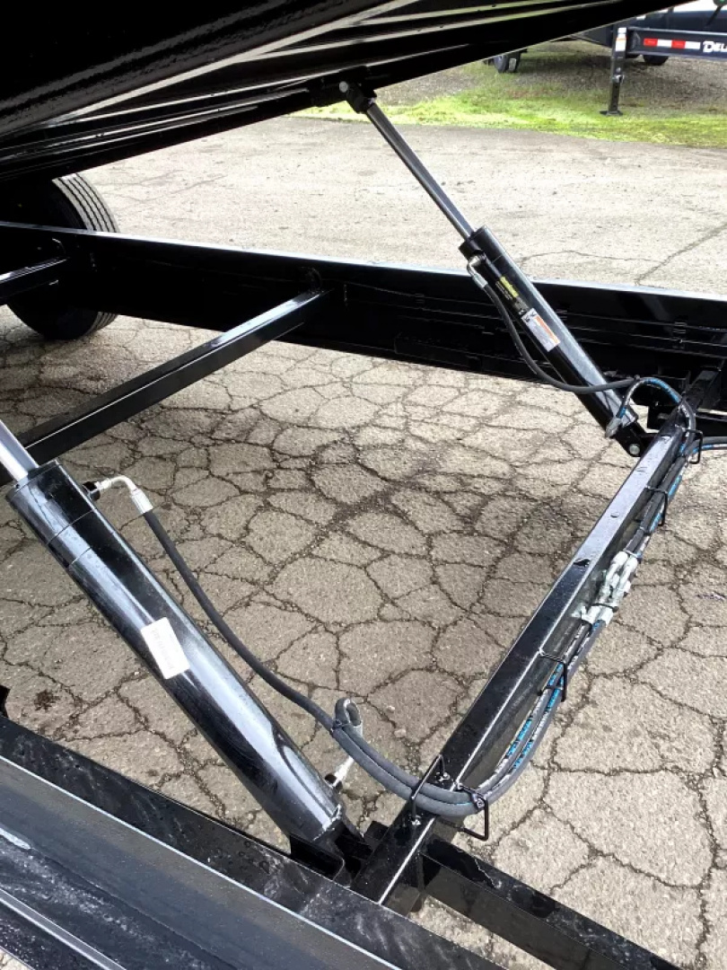 New 2026 Delco Trailers T724 102" x 24' Full Tilt Equipment-Black, Tilt Deck w/ Knife Edge, 17.5" 16ply Tires