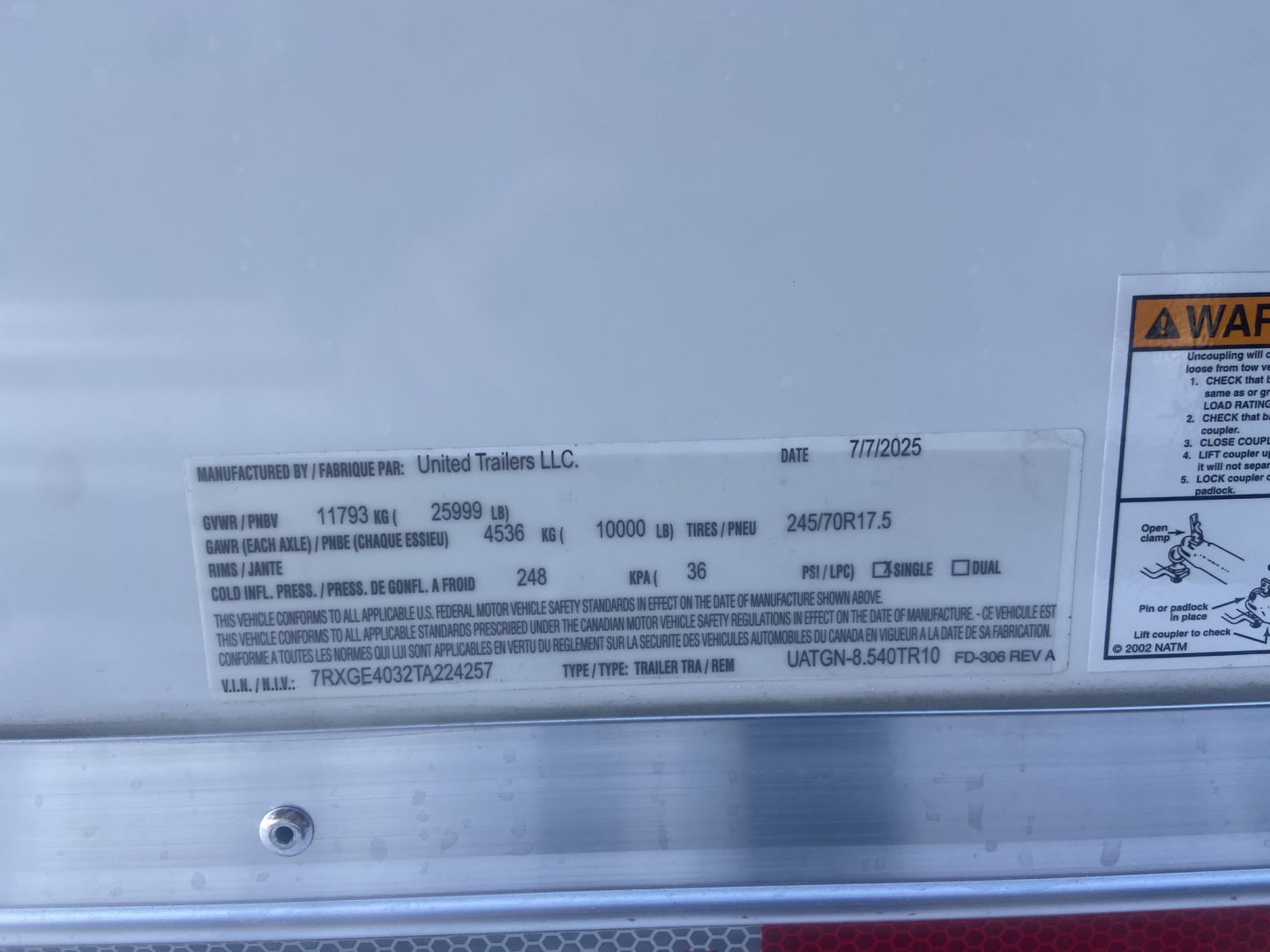 New United UATGN 8.5X40 Stacker