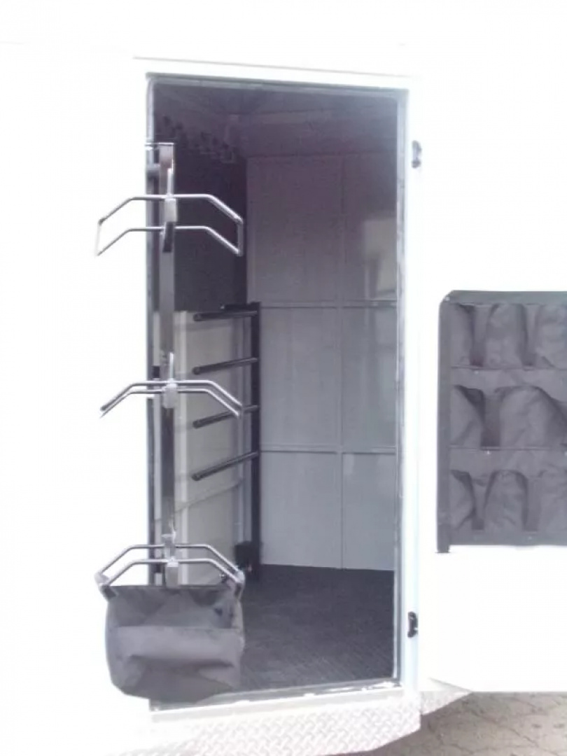 New 2026 Trails West Adventure MX II 3H-GREY-7'T 6'9"W Horse Trailer- Swing out Saddle Rack, Water Tank