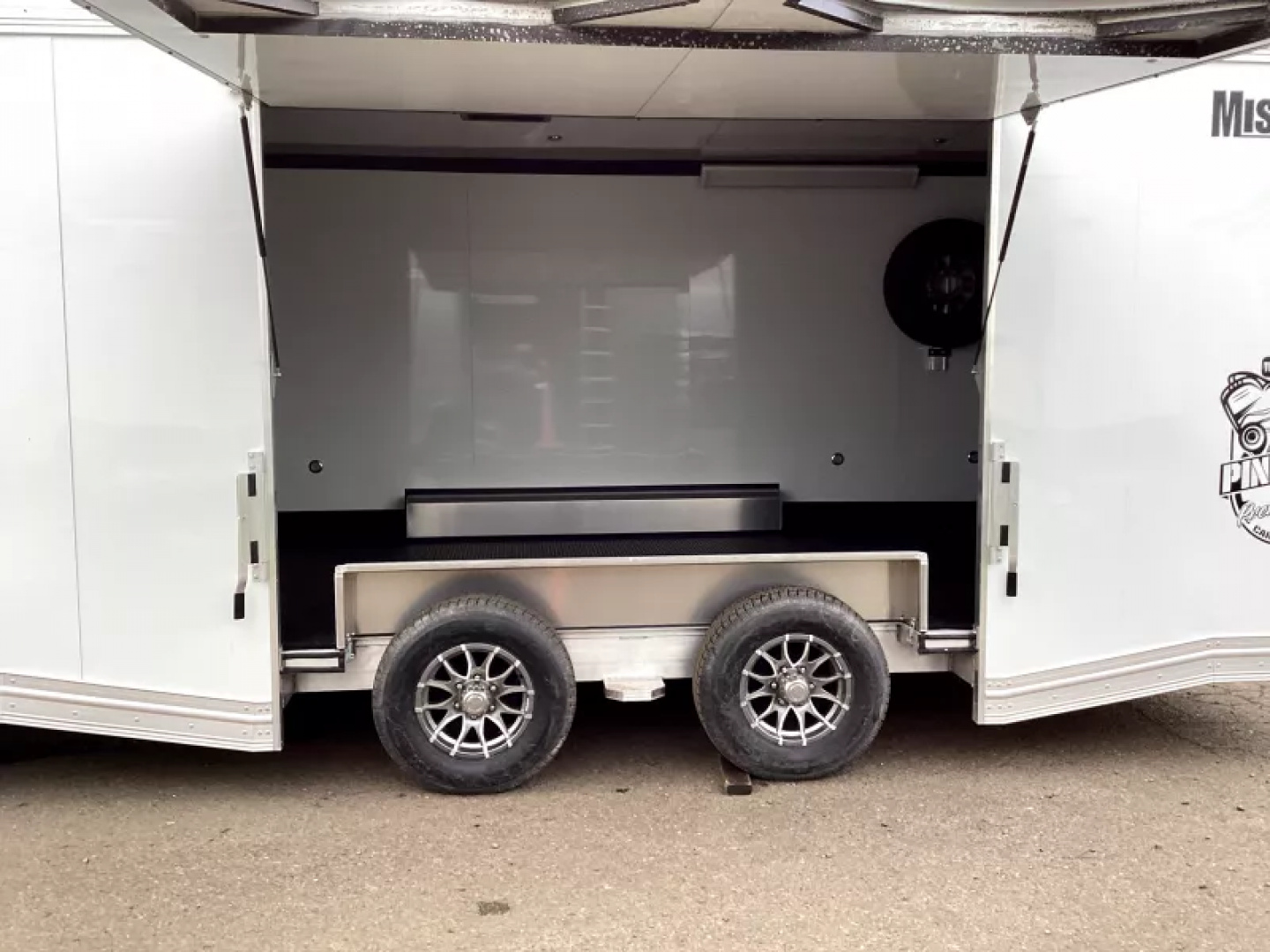 New 2026 ALCOM Mission Enclosed Car Hauler 8.5 x 24 - All Aluminum-Pinnacle Premium Series-110 V Power Package-36" x 78" Side Access Door