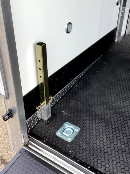 New 2026 ALCOM Mission Enclosed Car Hauler 8.5 x 24 - All Aluminum-Pinnacle Premium Series-110 V Power Package-36" x 78" Side Access Door