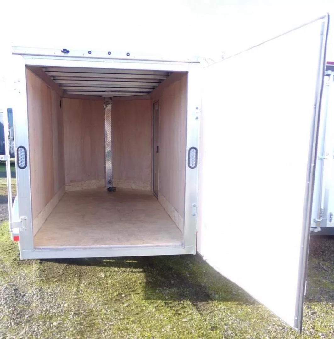 New 2025 ALCOM EZ Hauler 5x10-All Aluminum Enclosed Cargo Trailer-White, Single Barn Door for 5' Wides