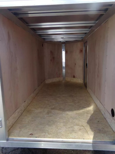 New 2025 ALCOM EZ Hauler 5x10-All Aluminum Enclosed Cargo Trailer-Silver, Single Barn Door for 5' Wides