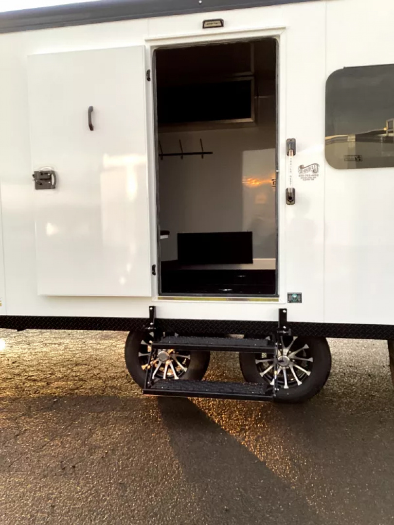 New 2026 Trails West  20ft. Snowmobile Trailer - Altitude Package - White w/ Black Roof Rail - Power Rear Ramp