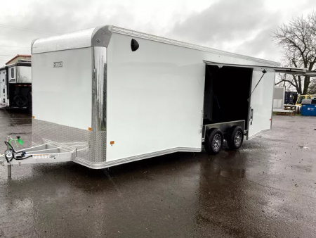 New 2026 ALCOM EZ Hauler 8.5 x 24 Enclosed-3  addt'l box height, TPO coin flooring, premium light pkg