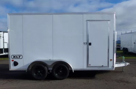 New 2026 ALCOM EZ Hauler 7x14XLT Pro Series Cargo Trailer-Side Door, Curbside Front