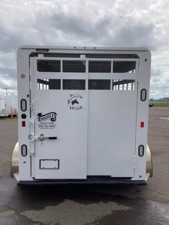 New 2026 Trails West Adventure II 14' Stock Trailer -Swinging Tack Package - Star Caps
