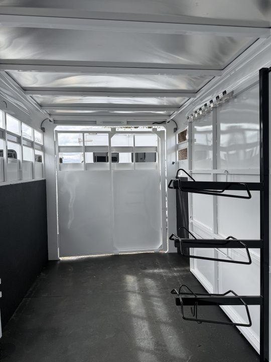 New 2026 Trails West Adventure II 14' Stock Trailer -Swinging Tack Package - Star Caps