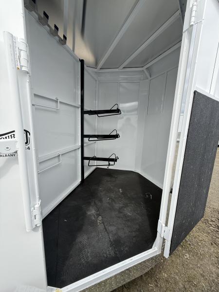 New 2026 Trails West Adventure II 14' Stock Trailer -Swinging Tack Package - Star Caps