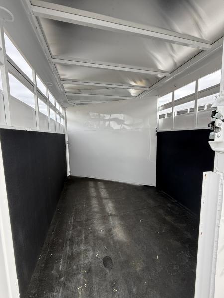 New 2026 Trails West Adventure II 14' Stock Trailer -Swinging Tack Package - Star Caps