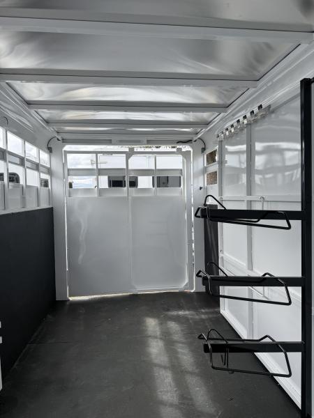 New 2026 Trails West Adventure II 14' Stock Trailer -Swinging Tack Package - Star Caps