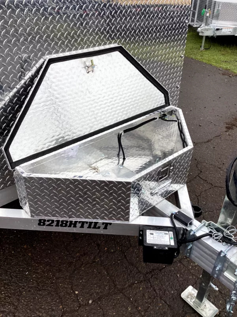 New 2027 Aluma 82"X18' Heavy Anniversary Tilt-Tandem Axle-Electric Brake-15" Alum Wheels