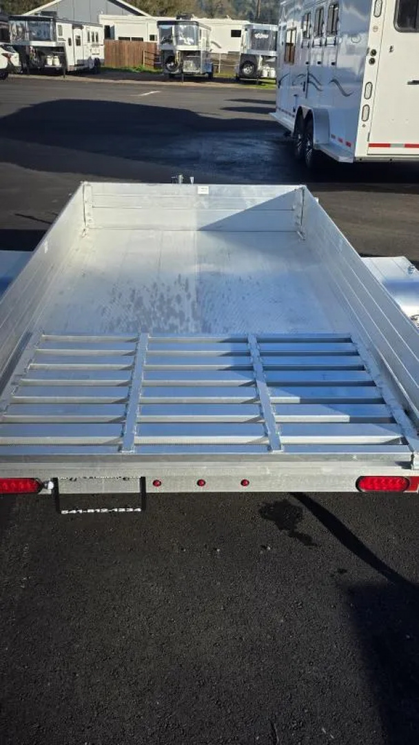 New 2026 Aluma 63" X 10' Aluminum Deck-12" Solid Front and Sides, U-bolt Spare Tire Mount, Strt Tailgate, 13" Steel Wheels Utility Trailer