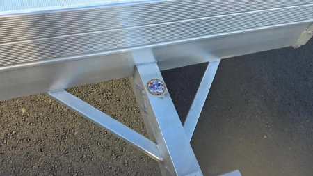 New 2026 Aluma 63" X 10' Aluminum Deck-12" Solid Front and Sides, U-bolt Spare Tire Mount, Strt Tailgate, 13" Steel Wheels Utility Trailer